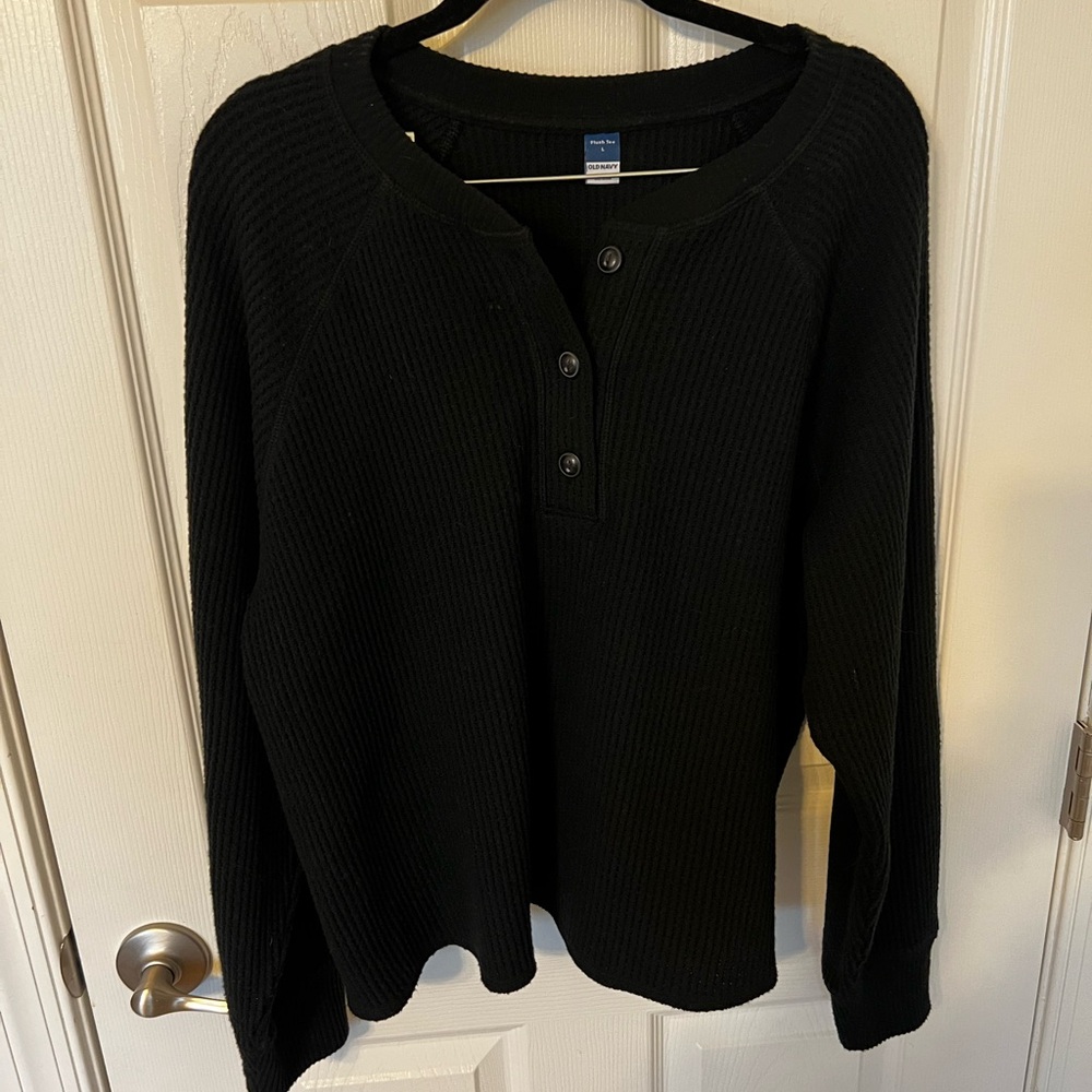 Old Navy Black Plush Tee